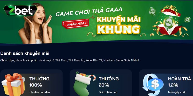 Sport Zbet tung ra các khuyến mãi cực hot